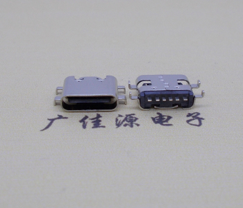 沉破板0.8/1.2/1.6type c6p母座/四腳插板連接器